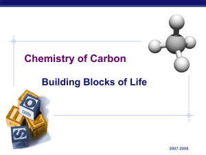 AP Biology 2007-2008 Chemistry of Carbon Building