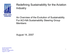 Redefining Sustainability for the Aviation Industry