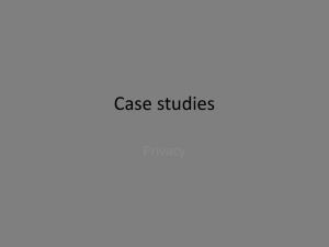 privacy case studies