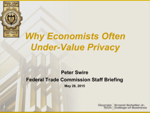 Why Economists Often Under-Value Privacy