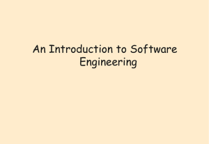 What is Software Engineering? - FSU Computer Science Department