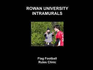 Rowan Intramural Flag Football Training