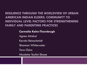 Community to Individual Level Factors for Strengthening