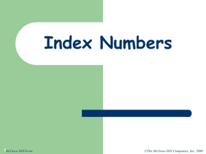 Index numbers - WordPress.com