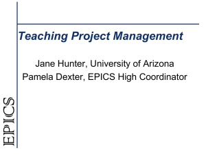 Teaching Students Project Management