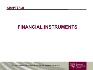 Financial Instruments - Chartered Accountants Ireland