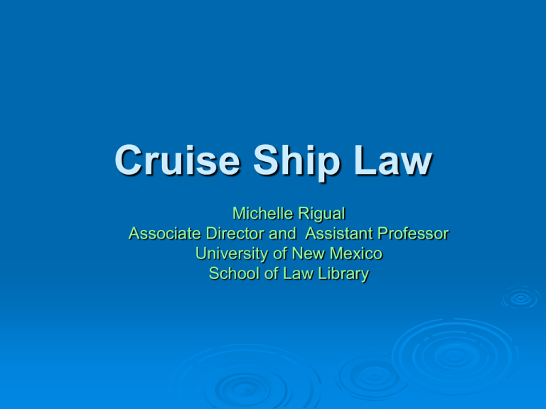us cruise ship law