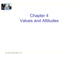 Values and Attitudes