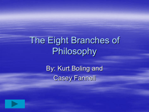 The Eight Branches of Philosophy