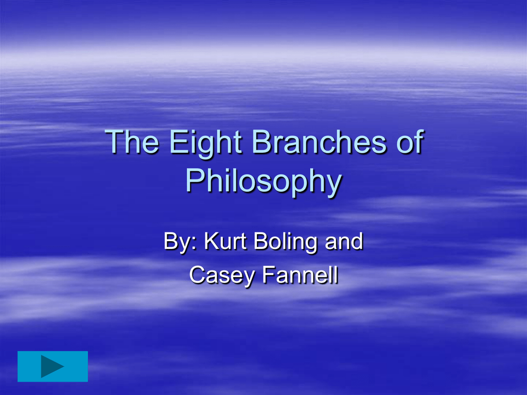essay on branches of philosophy