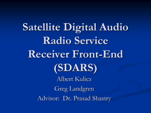 Satellite Digital Audio Radio Service Receiver Front