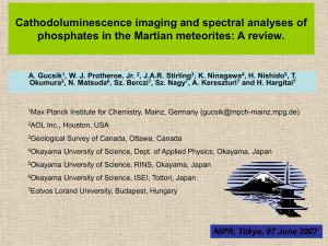 Cathodoluminescence imaging and spectral analyses of