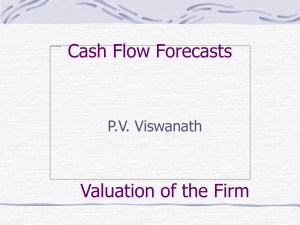 Cashflow Forecasting (Slides)