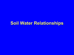 Soil Water Relationships #2
