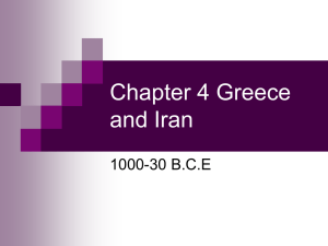 Chapter 4 Greece and Iran