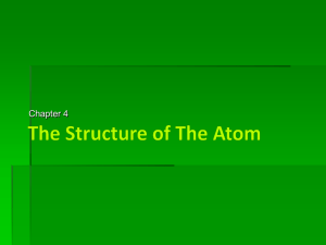 The Structure of The Atom
