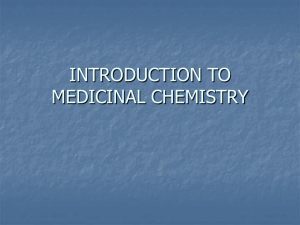 INTRODUCTION TO MEDICINAL CHEMISTRY