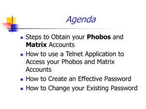 Steps to Obtain Phobos and Matrix Accounts