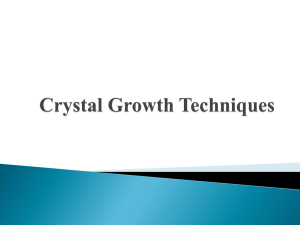 Crystal growth