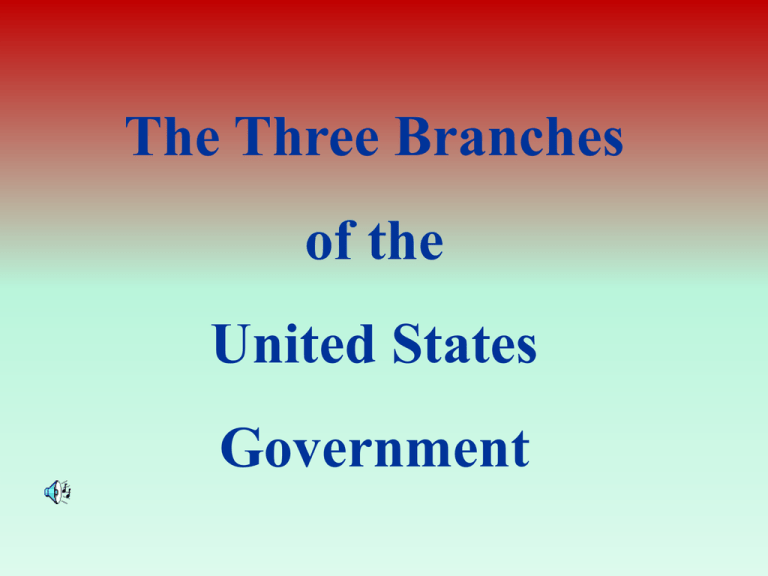 Branches Of Government Ppt