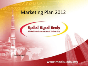 marketing plan 20122