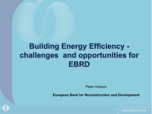 Challenges and Opportunities for EBRD