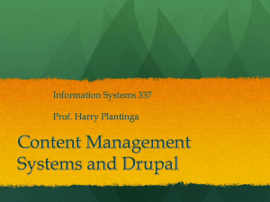 CMS and Drupal