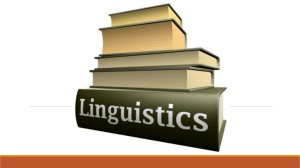 Linguistics - tpl-language