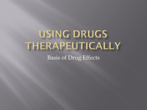 Using Drugs Therapeutically
