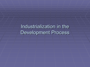 Industrialization in the Development Process