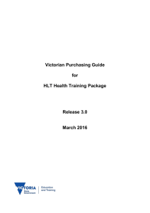 Victorian Purchasing Guide for HLT Health