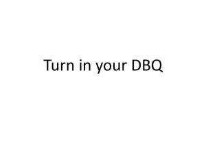 Turn in your DBQ