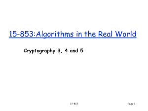 15-853: Algorithms in the Real World