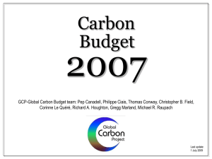 PPT - Global Carbon Project