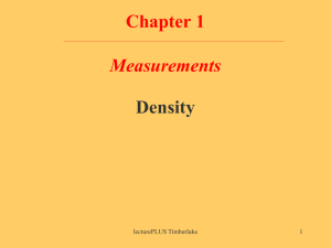 Learning Check What is the density (g/cm 3 )