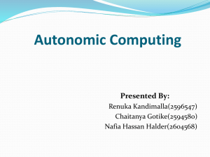 Autonomic computing presentation