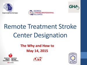 Remote Treatment Stroke Center Designation