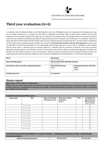 Third year evaluation