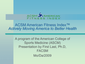 Actively Moving America to Better Health