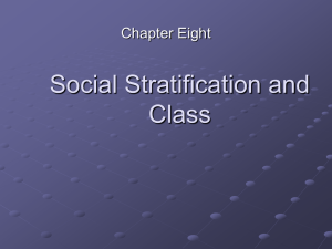 Social Stratification and Class