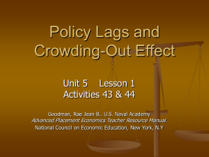 Policy Lags and Crowding-Out Effect