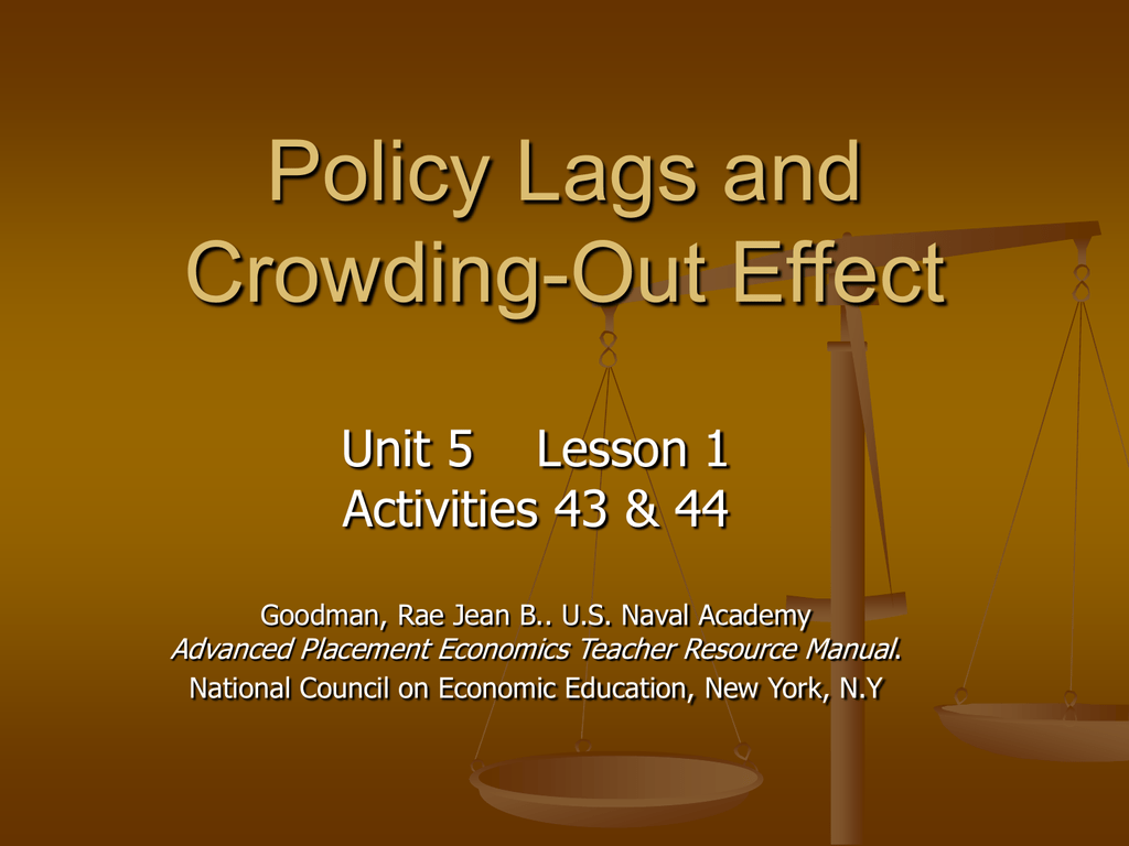 policy-lags-and-crowding-out-effect