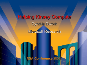 Helping Kinsey Compute: Statistics with Secrecy