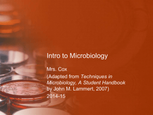 Intro to Microbiology