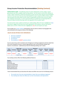 Group Income Protection 2015/16