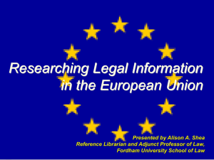 Researching EU Information ()