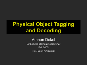 Physical Object Tagging and Decoding