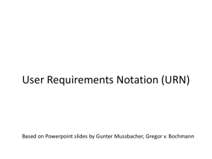 User Requirements Notation (URN)