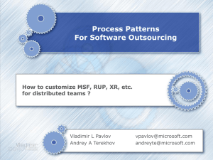 Process Patterns For Software Outsourcing