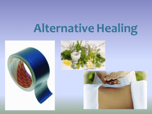 24. Alternative Healing
